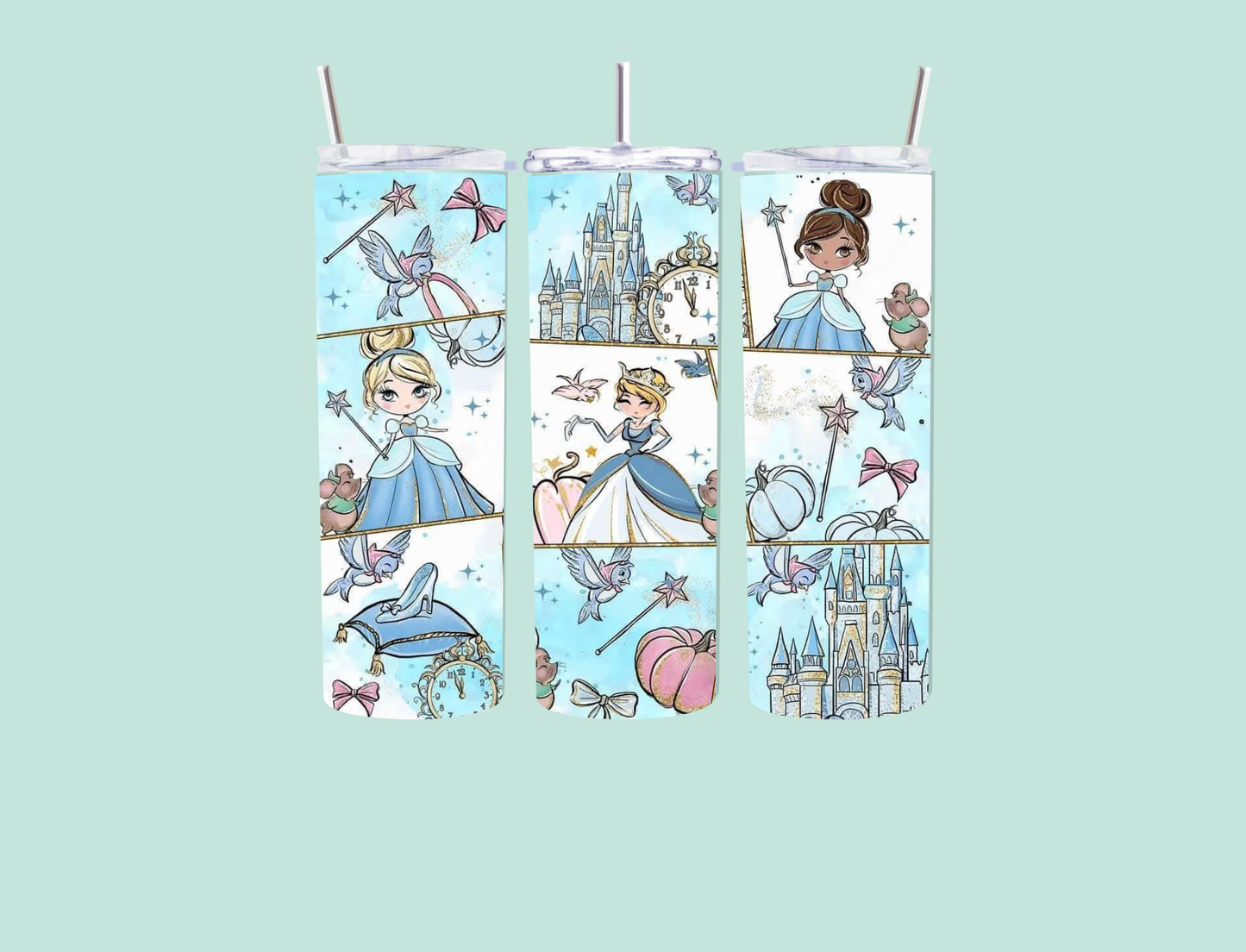 Cinderella Inspired 20oz tumbler