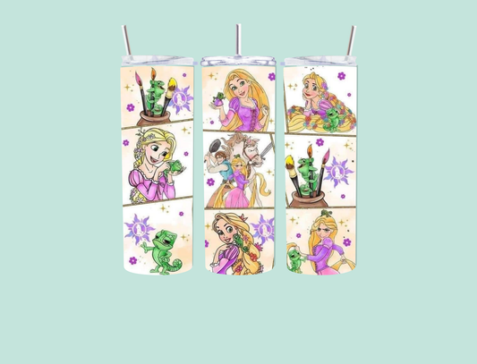 Rapunzel inspired 20oz tumbler