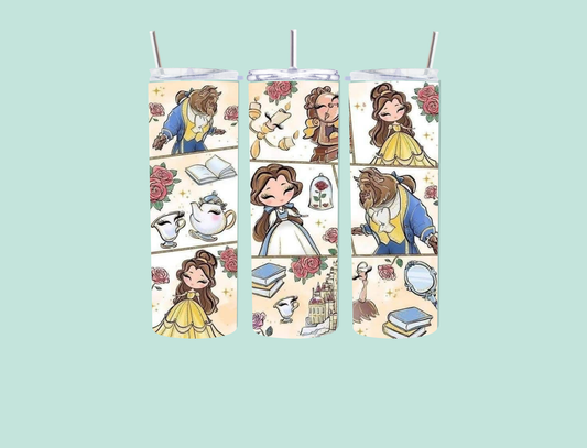 Belle Inspired 20oz tumbler