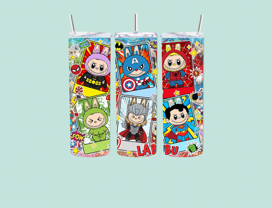 Marvel labubu inspired 20oz tumbler