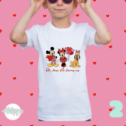 Mickey & Minnie Valentine T-shirts