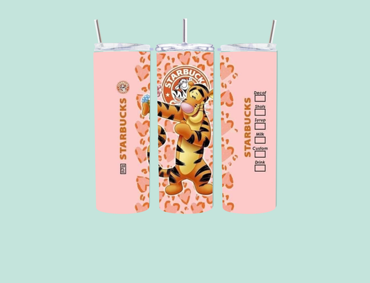 Tigger Starbucks inspired Insulated 20oz tumbler