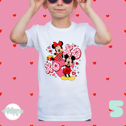 Mickey & Minnie Valentine T-shirts