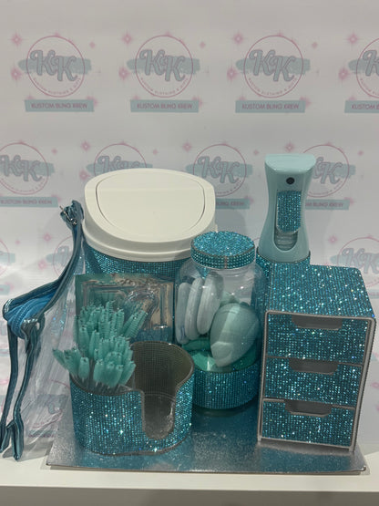 Bling Makeup Desk Tidy Set