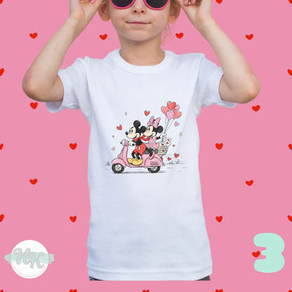 Mickey & Minnie Valentine T-shirts