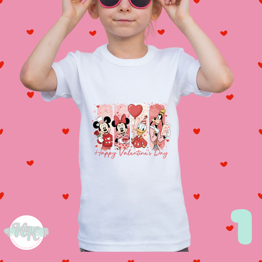 Mickey & Minnie Valentine T-shirts