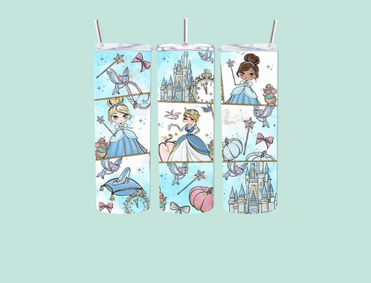 Cinderella Inspired 20oz tumbler