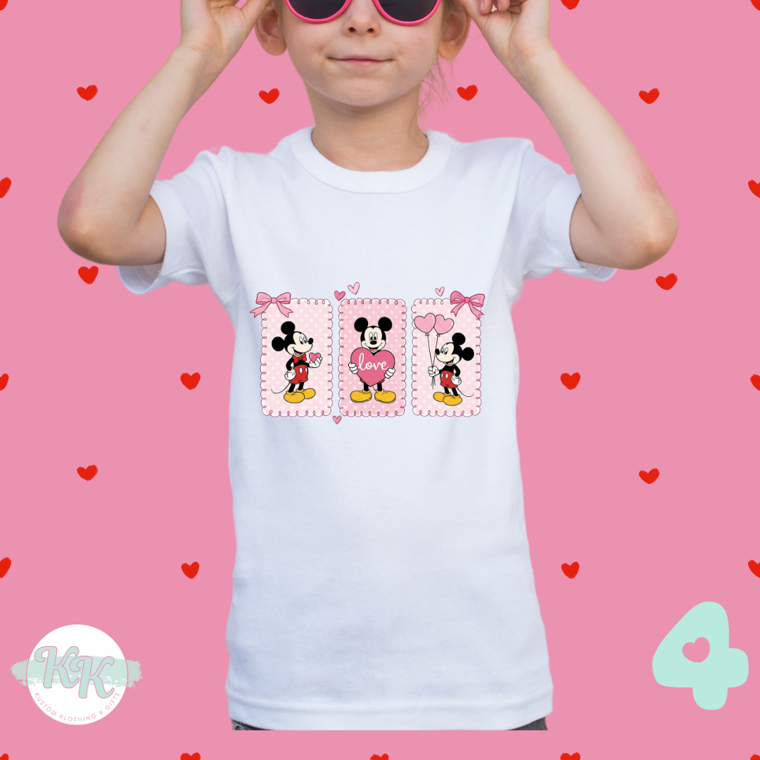 Mickey & Minnie Valentine T-shirts