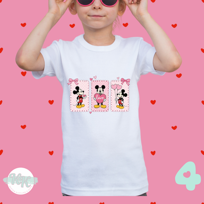 Mickey & Minnie Valentine T-shirts