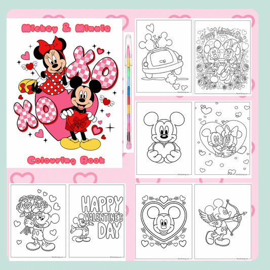 Mickey & Minnie Colouring book