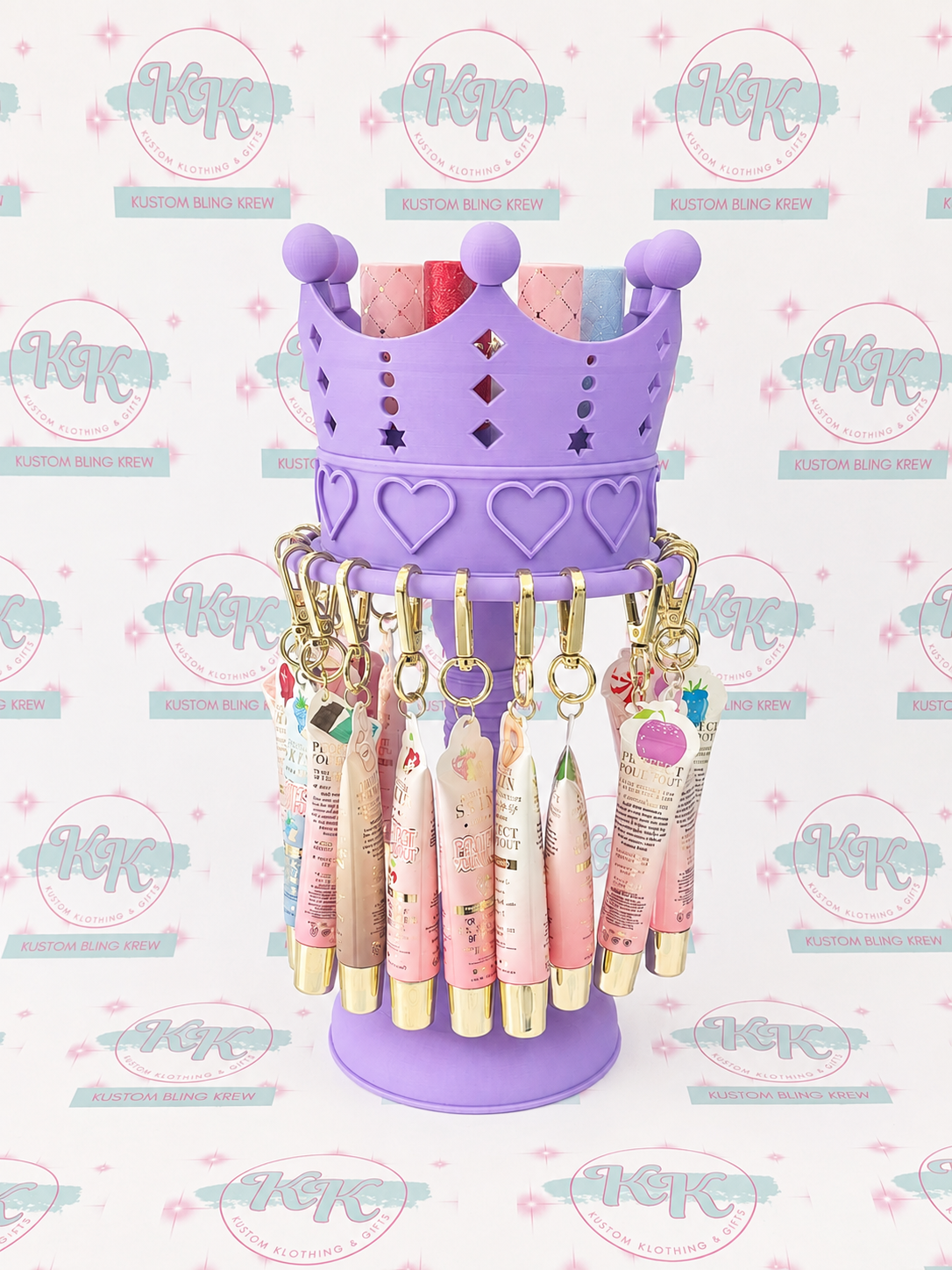 👑 3D Printed Crown Lip Gloss Display Stand
