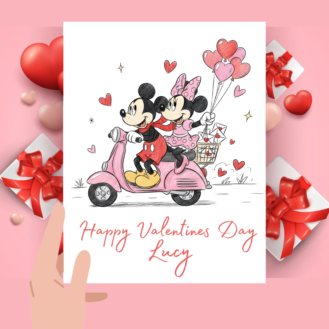 Mickey & Minnie Valentine cards