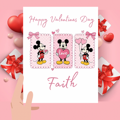 Mickey & Minnie Valentine cards